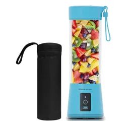 Blender personalny GÖTZE & JENSEN PB940B Niebieski Bezprzewodowy + pokrowiec