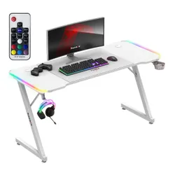 Biurko gamingowe HUZARO Hero 3.3 RGB Biały