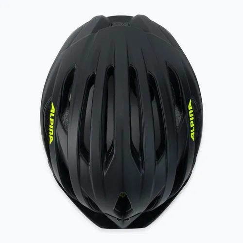 Kask rowerowy Alpina Parana black/ neon yellow matte