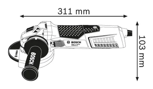 Bosch GWS 19-125 CIE Taşlama Makinesi