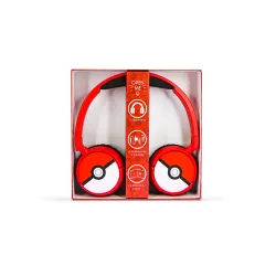 Słuchawki bezprzewodowe z mikrofonem OTL Technologies Pokémon Pokeball Wireless Dla Dzieci Nauszne Czerwony