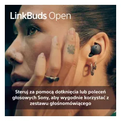 Słuchawki bezprzewodowe Sony LinkBuds Open WF-LS910B Douszne Otwarte Bluetooth 5.3 Czarny