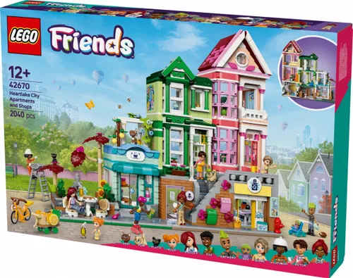 LEGO bricks Friends 42670 Квартиры и магазины в городе Heartlake