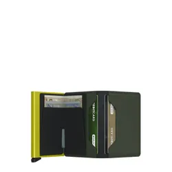 RFID Cüzdan Koruma Gizli Slimwallet Mat-yeşil / kireç