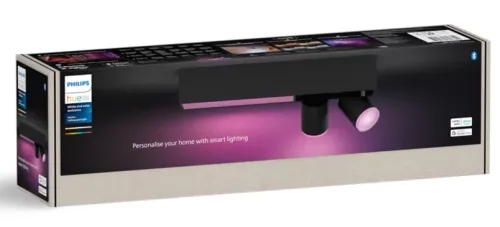 Oświetlenie punktowe Philips Hue White and Color Ambiance Centris 2 Czarny