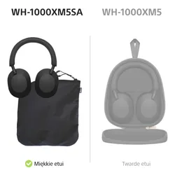 Słuchawki nauszne SONY WH-1000XM5SA ANC Czarny