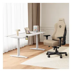 Fotel Anda Seat Kaiser 3E XL Gamingowy do 150kg Tkanina Ciemnobeżowy