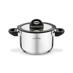 Garnek nierdzewny z pokrywką Starke Pro Sante 3,7 l
