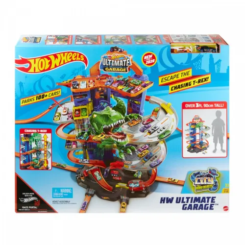 Hot Wheels Zestaw City MeGaraz T-Rexa