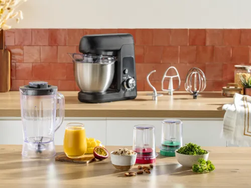 Robot planetarny Tefal Bake Partner QB525838 1100W Maszynka do mielenia Szatkownica Blender kielichowy
