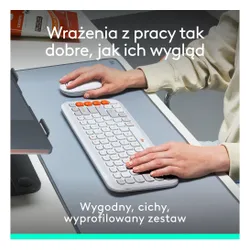 Zestaw LOGITECH POP ICON Combo Off White