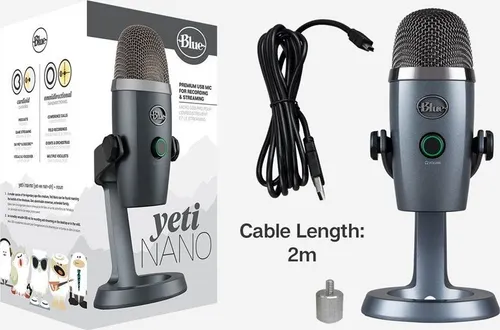 Mavi Yeti Nano USB Gölge Gri Mikrofon (988-000205)