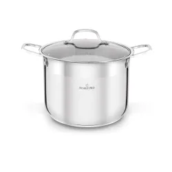 Garnek wysoki ze stali nierdzewnej z pokrywką Starke Pro Aveiro 10 l