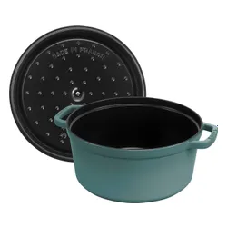 Garnek żeliwny okrągły 2.2 ltr, eukaliptusowy STAUB LA COCOTTE Eukaliptusowy