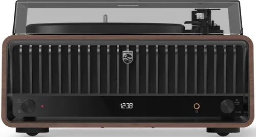 Gramofon PHILIPS TAV9000D/10 Brązowy, Automatyczny, Napęd paskowy, USB, Prędkość odtw. 33 1/3, 45 obr./min
