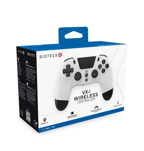 Gioteck vx4 Wireless Pad для PS4, ПК-беспроводной-белый