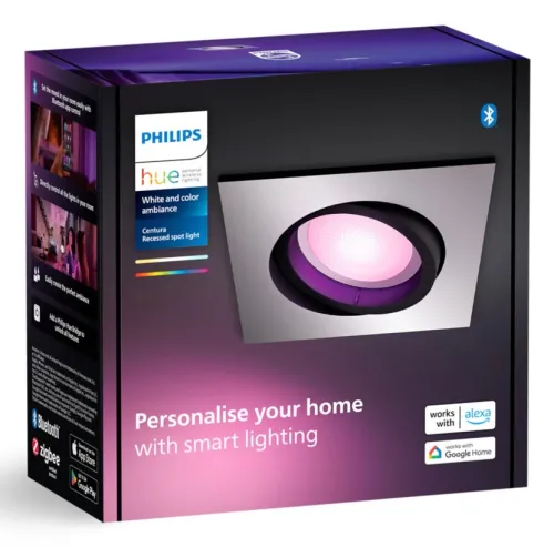 Oświetlenie punktowe Philips Hue White and Color Ambiance Centura 1szt. Srebrny