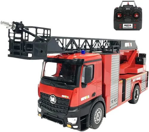 Zdalnie sterowany samochód COIL ciężarówka straż pożarna na pilota LED AKU