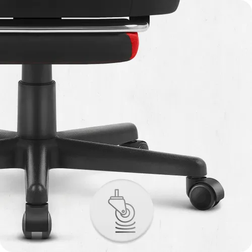 Fotel gamingowy CABRO C502 Czarno-Czerwony