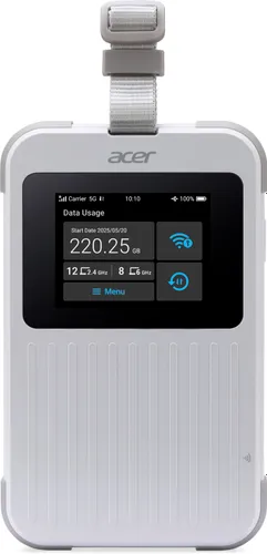 Router ACER Connect M6E 5G 2.4 / 5 GHz (DualBand), Gniazdo SIM, Pakiet danych 1GB