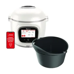 Multicooker TEFAL Cook4me Touch Pro CY943130 (Wi-Fi) z możliwością funkcjonalności AirFryera, oraz dostępem do ponad 1000 darmowych przepisów, z wbudowaną wagą + Forma do ciasta TEFAL Cook4Me XA609011