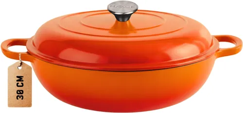 Garnek żeliwny HAGE DN30 3L Pomarańczowy