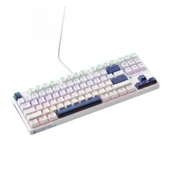 Klawiatura mechaniczna Machenike K500B-B87 Gamingowa Przewodowa Red Switch Biała
