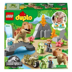 Lego Duplo Tyrannosaurus ve Triceratops'un kaçışı (10939)