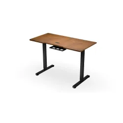 Biurko Endorfy Atlas S Electric Dark Wood 114cm Regulacja wysokości Ciemne drewno