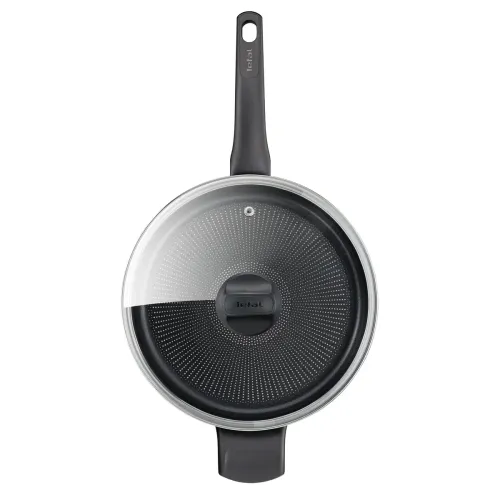 TEFAL Ultimate 26 cm czarna - patelnia tytanowa nieprzywierająca z pokrywką