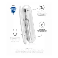 Szczoteczka soniczna SEYSSO Carbon Professional Silver
