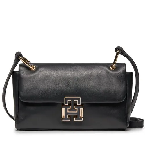 Tommy Hilfiger Pushlock piele Flap Crossover AW0AW16084 Negru BDS sac