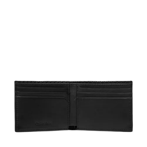 Большой мужской кошелек Calvin Klein Modern Bar Bifold 6cc с Биллом K50k511374 Black Nano Mono 0GL