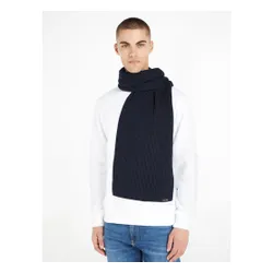 Calvin Klein clasic bumbac coaste tricot eșarfă K50K510996 CK Navy BA7