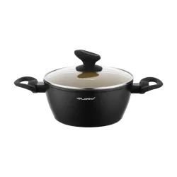 Garnek aluminiowy nieprzywierający z pokrywką FLORINA AMVEGAN 2,1 l