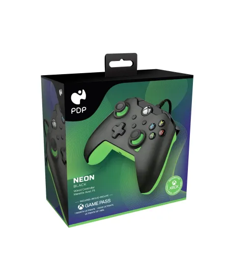 Pad PDP Neon Black do Xbox Przewodowy