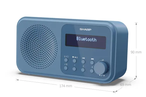 Radioodbiornik Sharp Tokyo DR-P420 Radio FM DAB+ Bluetooth Niebieski