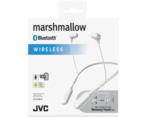 Słuchawki bezprzewodowe JVC HA-FX39BT-W Dokanałowe Bluetooth 3.0 Biały