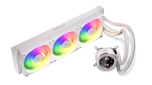 Chłodzenie Krux HydroGlance 360 ARGB LCD Biały