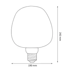 Żarówka LED GOLDLUX DecoVintage Smoke S190 4W E27