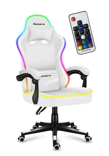 Fotel HUZARO Force 4.4 RGB Biały