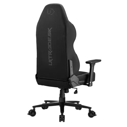 Fotel Ultradesk OVERLORD Gamingowy do 150kg Tkanina Czarny