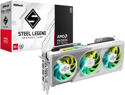 Karta graficzna ASROCK Radeon RX 9070 Steel Legend OC 16GB