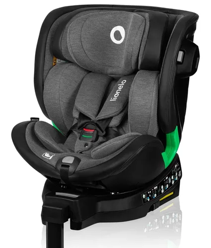 Fotelik samochodowy LIONELO Harmony i-Size 40-150 cm (0-36 kg) Grafitowy
