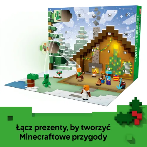 LEGO MINECRAFT 21280 KALENDARZ ADWENTOWY 2025 zestaw klocków dla dzieci 7+