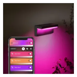 Kinkiet zewnętrzny Philips Hue White and Colour Ambiance Nyro Wall Lantern