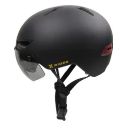 Kask XRIDER XRIH008M Inteligentny Czarny Miejski z lampką i kierunkowskazami (rozmiar M)