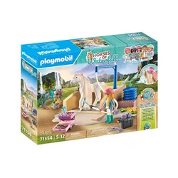 Playmobil Zestaw z figurkami Horses 71354 Isabella i Lioness z myjnią dla koni