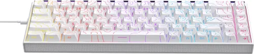 Klawiatura mechaniczna Ajazz NK68 Red Switch Biały