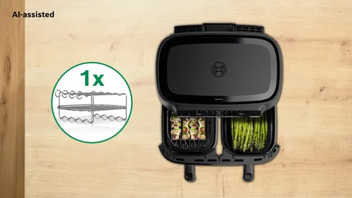 Air Fryer Frytkownica beztłuszczowa BOSCH serii 4 MAFD440B1 9l z podwójnym koszem